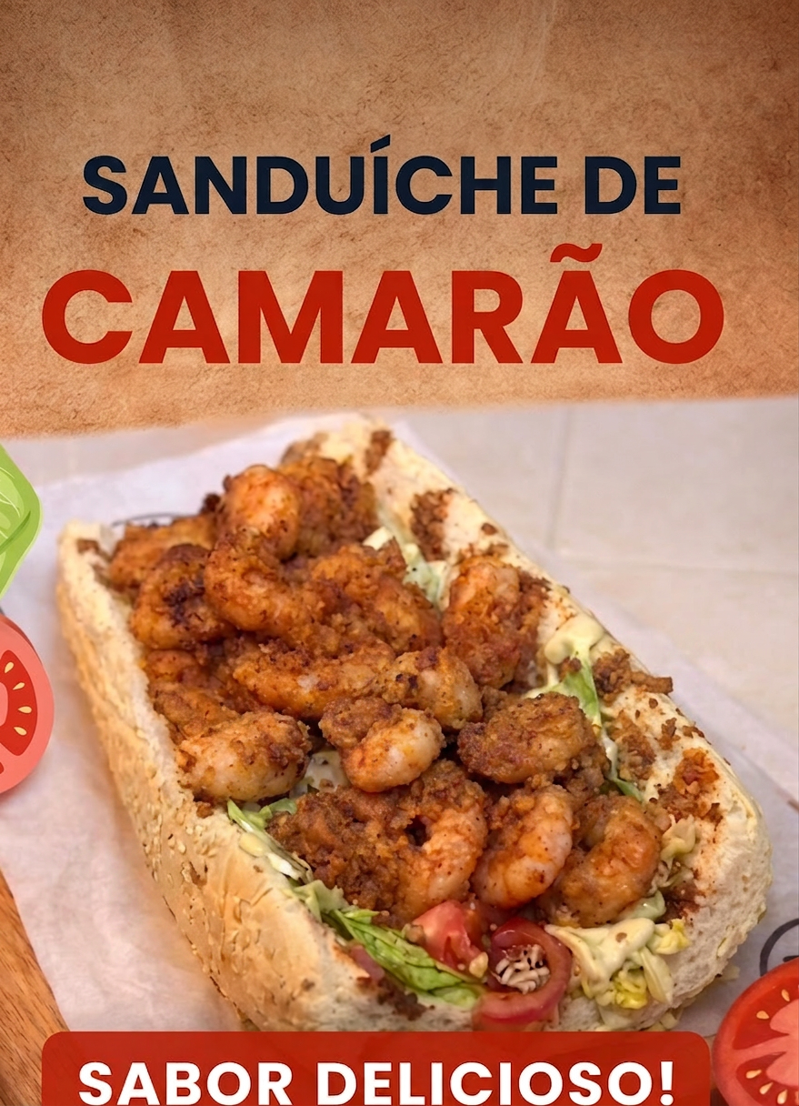 Sanduíche de camarão